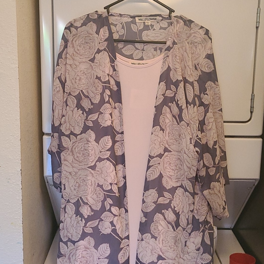 Dress with kimono